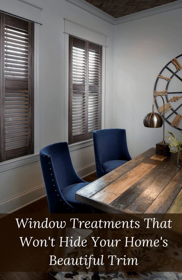 Window Treatments That Won't Hide Trim 