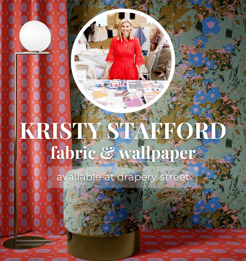 Kristy Stafford fabric and wallpaper available at Drapery Street